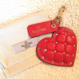 Valentino Garavani Rockstud Spike heart keyring